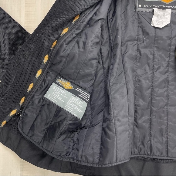 POWER TRIP men’s racing motorcycle jacket black L - Picture 7 of 11